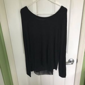 Long sleeve black top from Express size medium